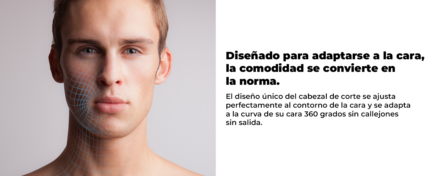 Електричний чоловічий бритва CITHOT RS8336: вологе та сухе гоління, прецизійний тример, IPX7, синій