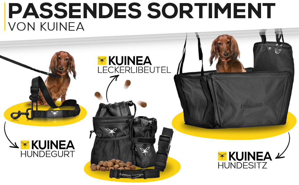 Автокрісло для собак KUINEA® Extra Stable - з ременем безпеки, для собак маленьких та середніх порід, водовідштовхуче, автокошик для собак, автокрісло для собак