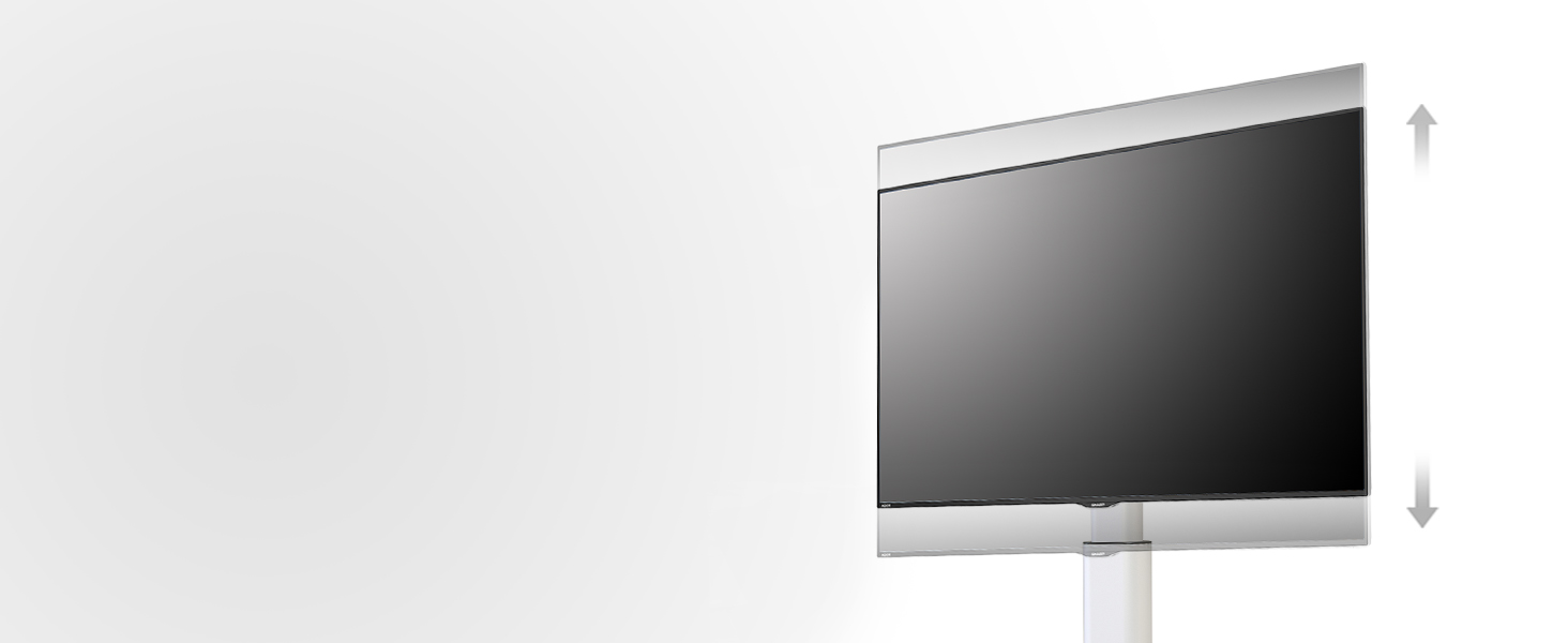 Підставка для телевізора FITUEYES біла, на підлогу, поворотна, регульована по висоті, для телевізорів 32-60 дюймів (плоских та curved), до 30 кг, VESA 600x400