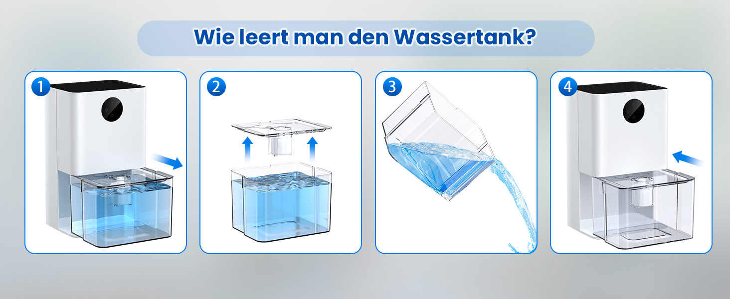 Електричний осушувач повітря для підвалу та квартири: 1800 мл, з таймером, нічним світлом, автоматичним відтаванням, тихий режим, 7 кольорів