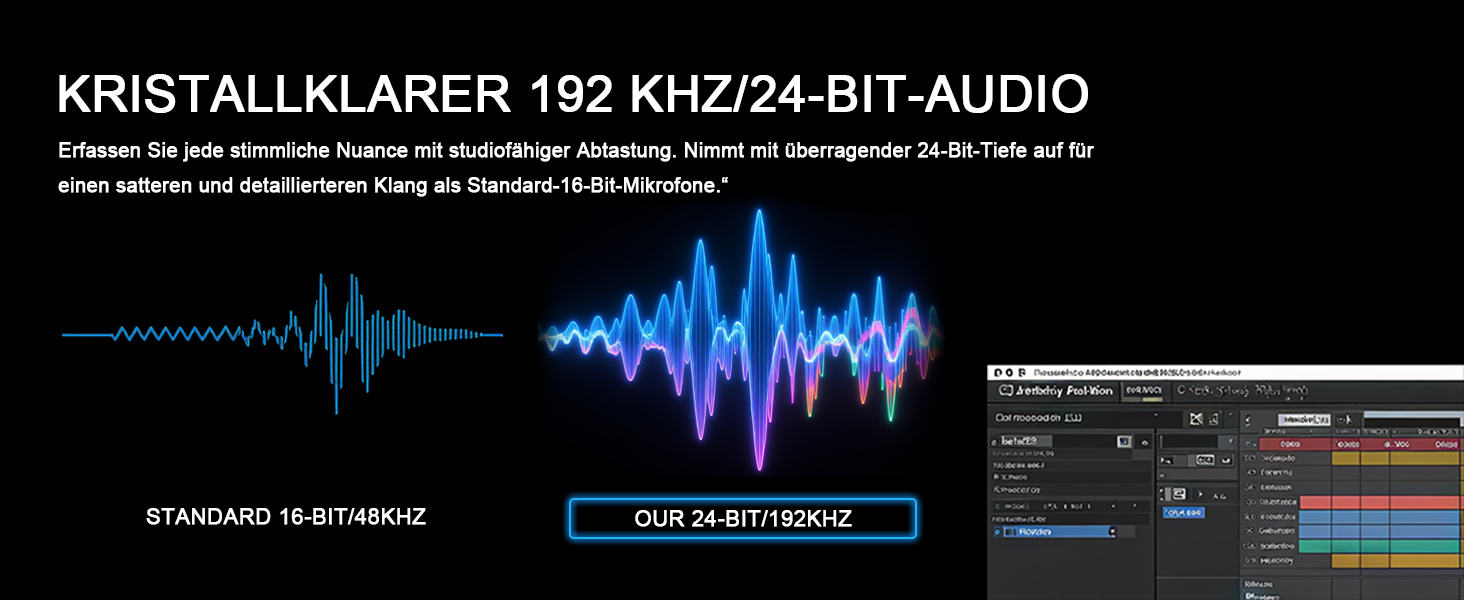 Динамічний USB-C/XLR мікрофон D Debra для студії, подкастів та стрімінгу, кардіоїдний, 192кГц/24Біт, з сенсорною кнопкою Mute, регулятором Gain та роз'ємом для навушників, для ПК та смартфона