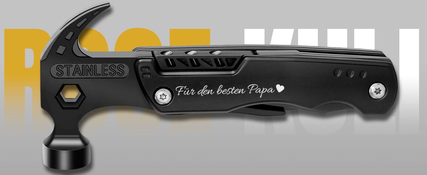 Мультитул 16 в 1 для чоловіків: подарунок на День батька, на ювілей, для кемпінгу, найкращий подарунок тато