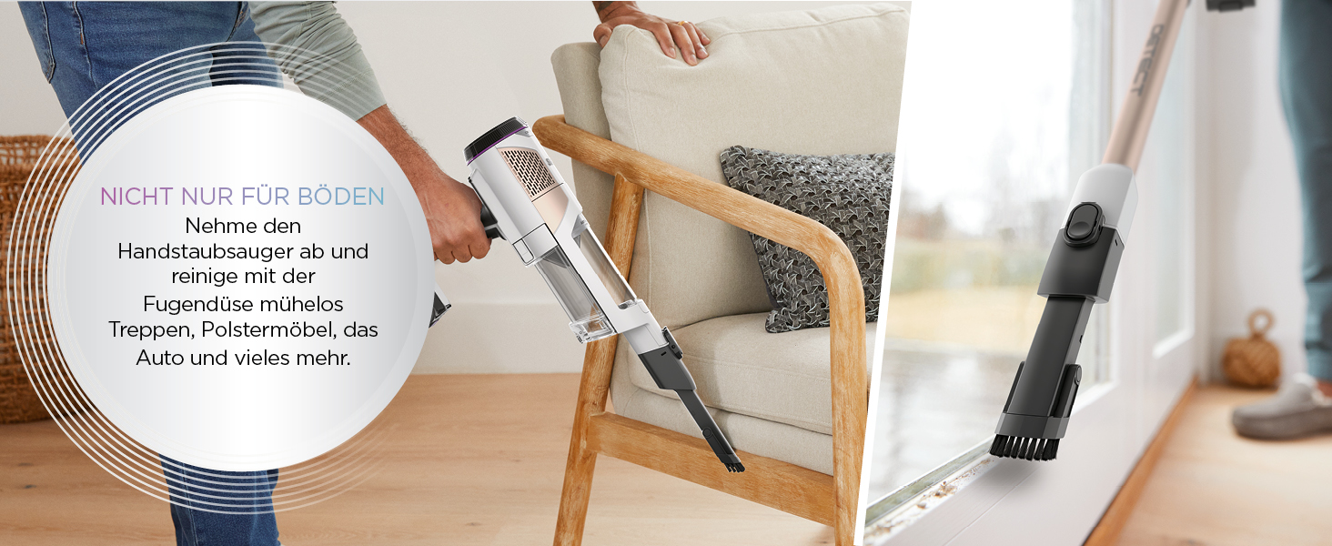 Пылесос Shark Clean & Empty: аккумуляторный, самоочищающийся, для шерсти животных, ковров и твердых полов, с LED-подсветкой, тихий, белый/синий, BU3521EU Detect Clean & Empty