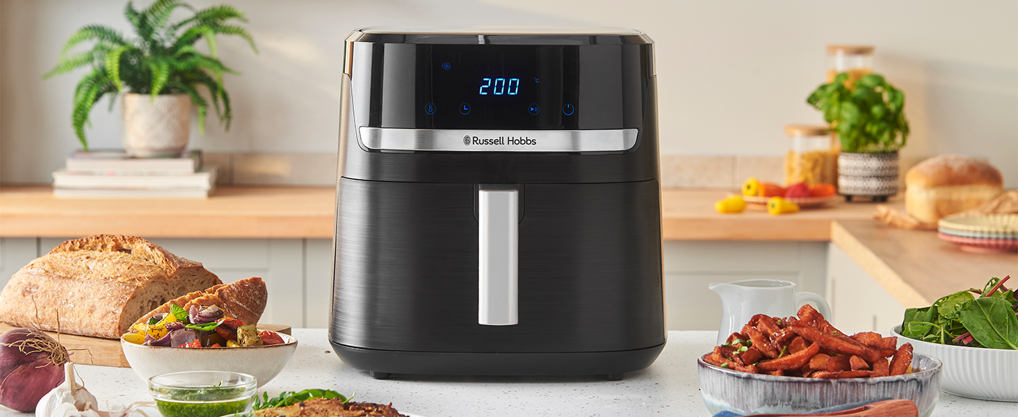 Фритюрниця Russell Hobbs SatisFry XXL 8.3л з Rapid AirFryer: 9 програм, без олії, сенсорний екран, гриль, випічка