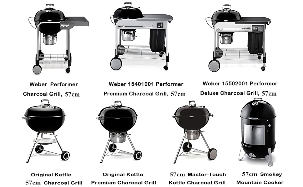 Решітка для гриля Weber 57 см (54.6 см), замінна решітка для грилів на вугіллі Weber One-Touch, Performer, Bar-B-Kettle, аксесуар Weber 7436