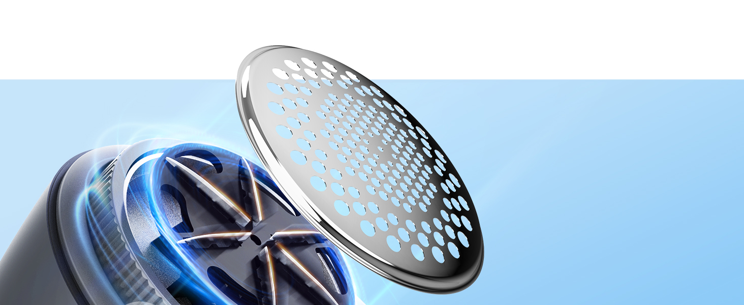 Електричний видалення ворсу POPCHOSE: бездротовий прилад для одягу з 2 лезами, USB-зарядка