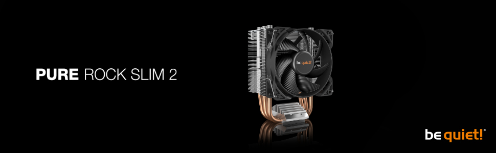 Система охолодження CPU be quiet! Pure Rock Slim 2, 130W TDP, 3 Heatpipes, 92mm вентилятор PWM, Slim Tower