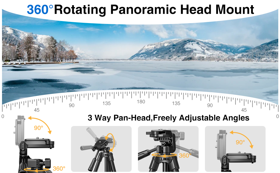 Штатив для камери CAMOLO 67' з сумкою: для фото та відеозйомки, YouTube, Vlogging, DSLR, Android, iPhone