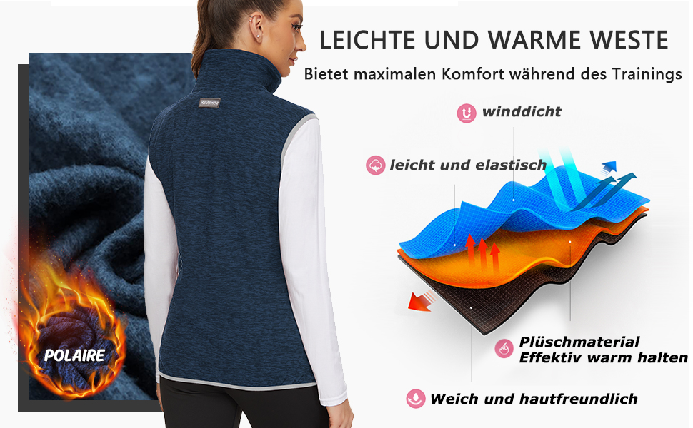 Жіноча флісова жилетка Soneven для активного відпочинку: біг, походи, їзда верхи. Легка, тепла, вітрозахисна, з блискавкою. Чорний колір, розмір M.