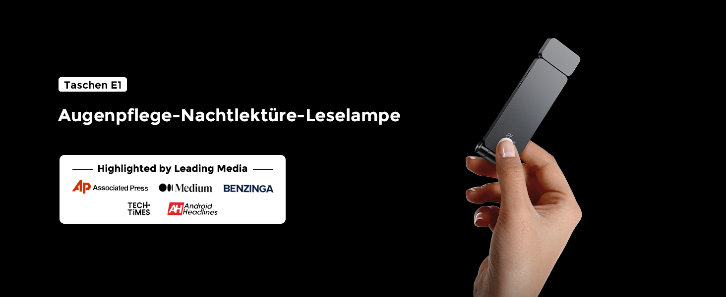 LED кріпильна лампа для читання 86lux - перезарядна, 3 кольори, регулювання яскравості, сіра