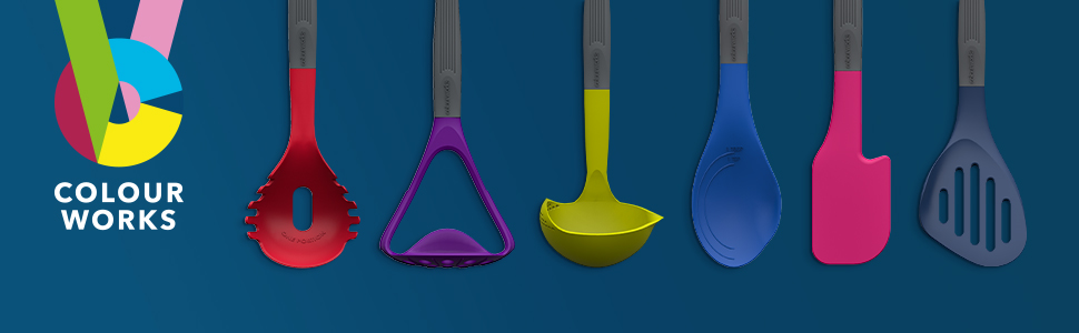 Набір кухонного приладдя Colourworks, 5 предметів, різнокольоровий, у подарунковій коробці