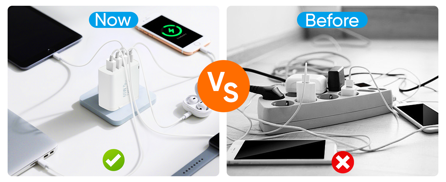 Зарядний пристрій GaN III 140W/100W USB-C 10-в-1, PD, QC20W для MacBook, iPad, iPhone, HP, Samsung Galaxy та інших пристроїв