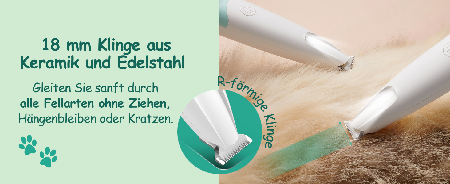 Професійний тример для собак, котів та інших тварин BarberBoss QR-9001 з LED-дисплеєм, безшумний, USB-зарядка, для грумінгу обличчя