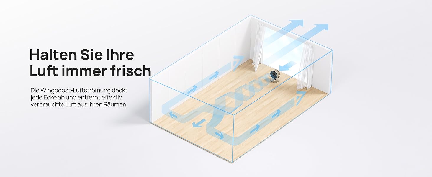 Dreo Lynx S Gold: Тихий розумний вентилятор для дому та офісу, 21 м, 4 швидкості, 5 режимів, таймер 12 год, осциляція