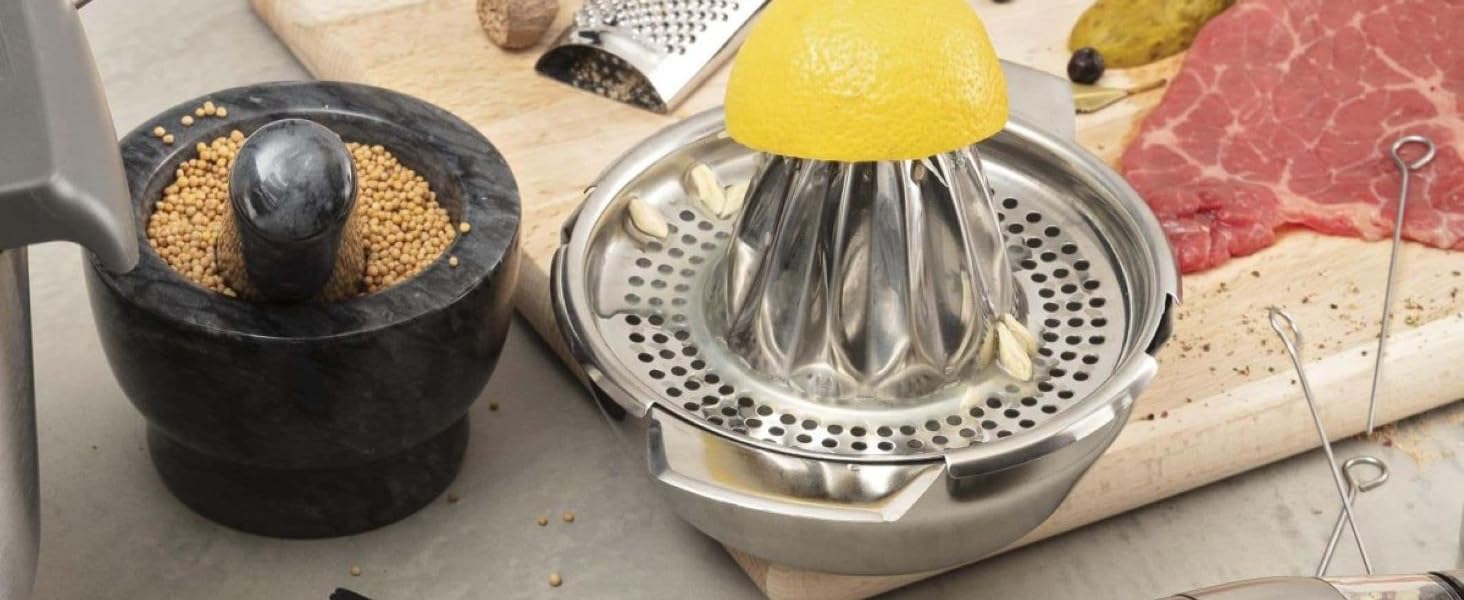 Терка CHEFKOCH Premium для сиру, цитрусових (лимон, лайм) та овочів - ергономічна, для точного гарнірування