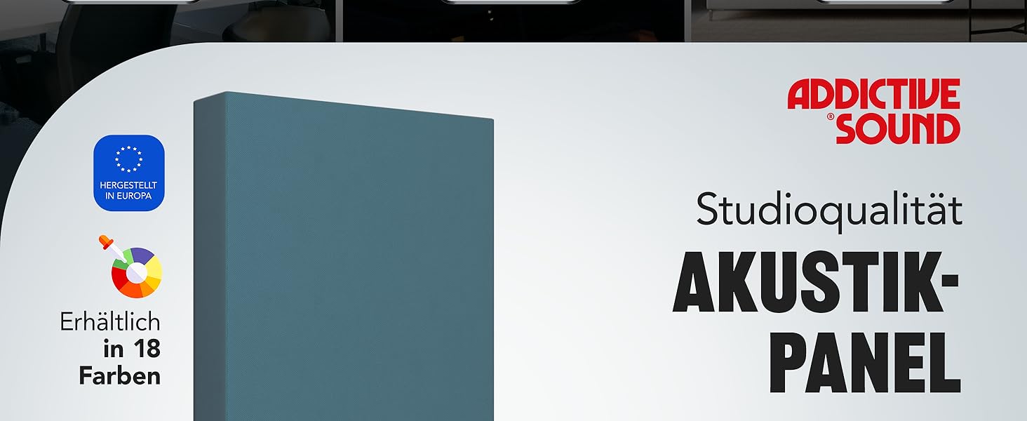 Акустична панель Addictive Sound Schallabsorber Wand Premium для стін та стелі, звукопоглинаюча панель класу A, 100x50x11 см, колір бордовий (Burgundy)