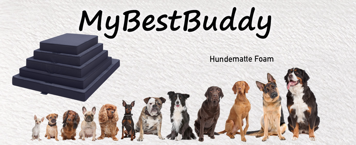 Ортопедична подушка для собак Преміум, сіра, 70x50 см, з повним шаром піни 8 см, зйомний чохол, 40°C, для алергіків