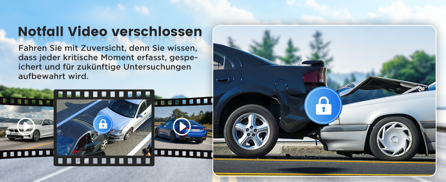 Відеореєстратор SIGRILL Dashcam Auto 4K+1080P з Wi-Fi, двоканальний, з карткою 64GB, нічне бачення, паркувальний режим, G-сенсор, запис по колу, підтримка до 256GB