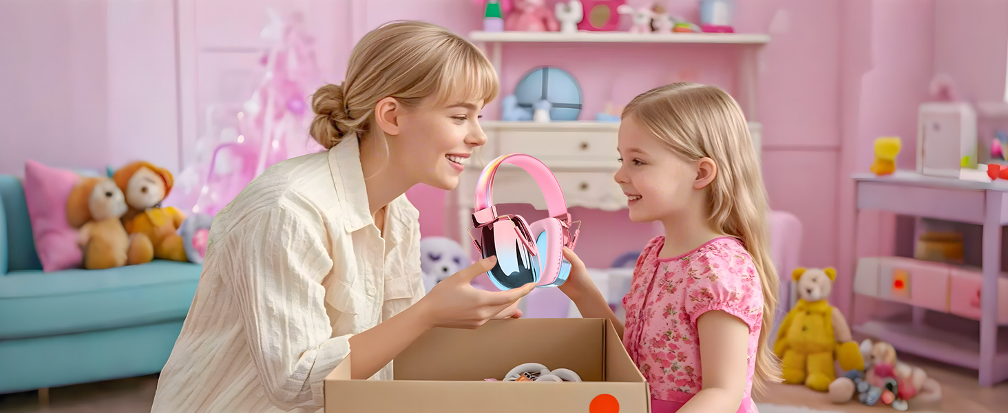 Навушники для захисту від шуму для дітей JYPS, SNR 25dB, блакитні. Захист вух для школи, концерту, будівництва, для аутистів та дорослих