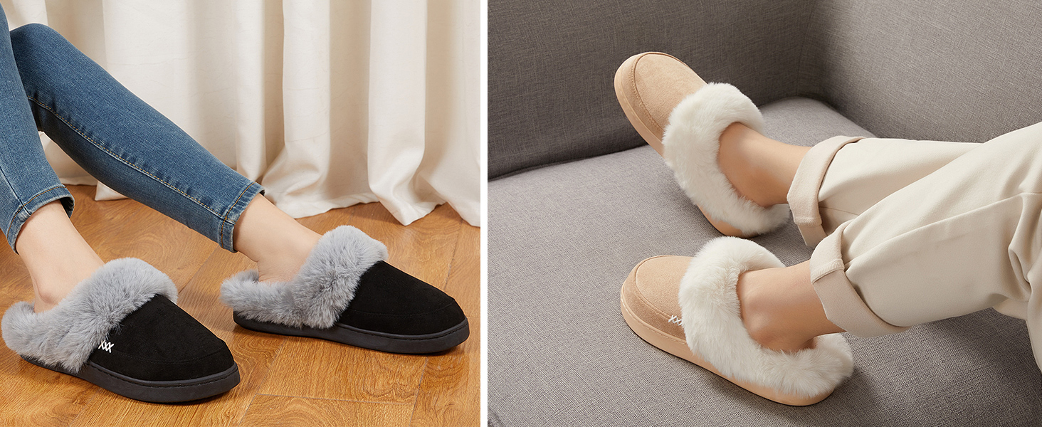 Тапочки зимові жіночі/чоловічі NineCiFun, теплі, з флісу, антиковзкі, для дому та вулиці, сірі, 40/41 EU