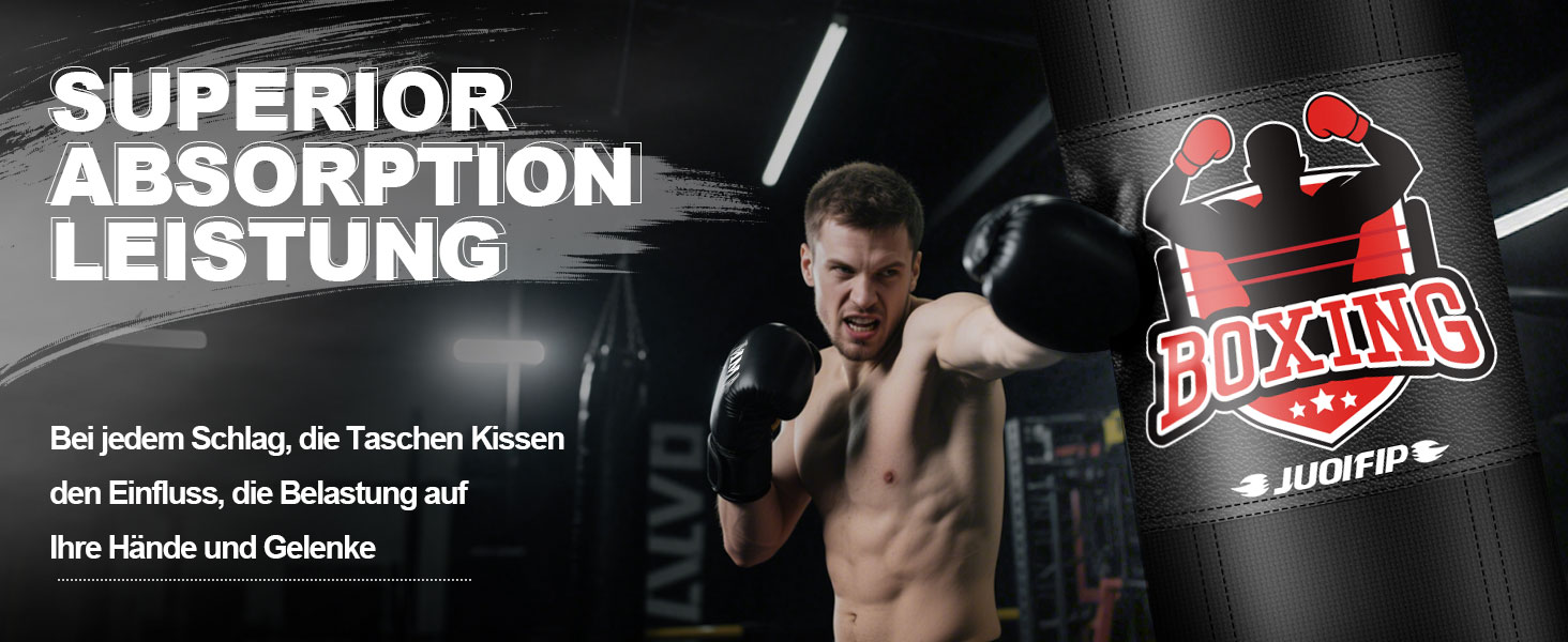 Набір для боксу Boxsack-Set для дорослих, 120 см, з боксерськими рукавичками 12oz, для MMA, карате, кікбоксингу, боксу, муай-тай, тренувань вдома та у фітнес-клубі. Важкий боксерський мішок (не заповнений)