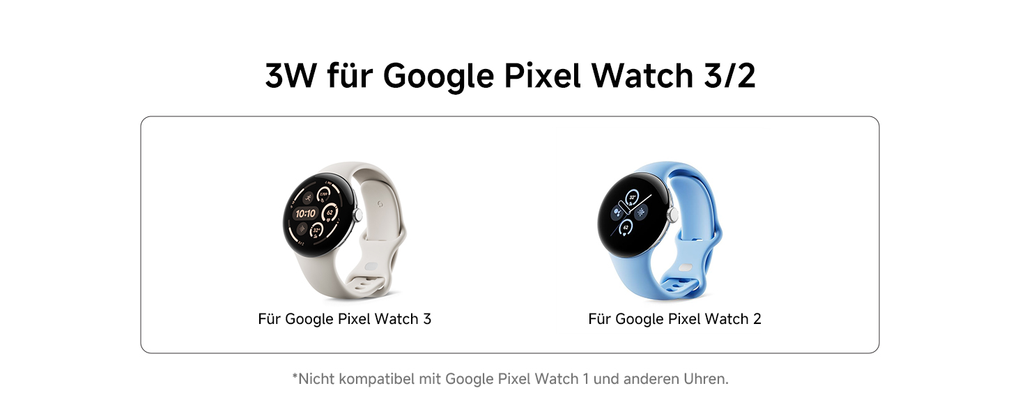 Зарядний пристрій SwanScout 505G2 для Google Pixel Watch 3/2 (не для Pixel Watch 1), магнітний зарядний пристрій, чорний