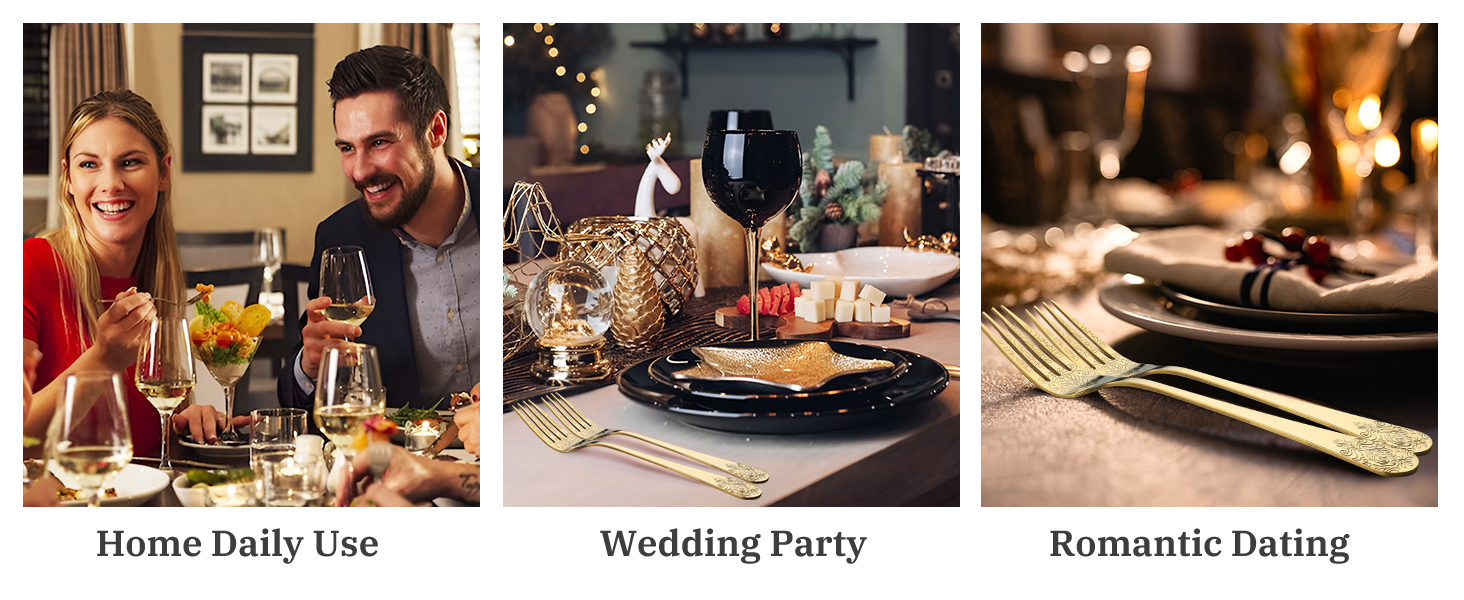 Набір столових приборів DRAGON RIOT на 6 осіб (30 предметів) з нержавіючої сталі, рожеве золото, елегантний набір ножів, виделок та ложок для дому, вечірки або ресторану