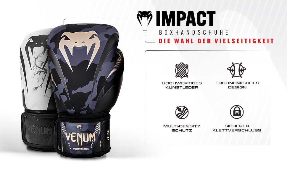 Боксерські рукавички VENUM Impact Dark Camo/Sand 12 Oz