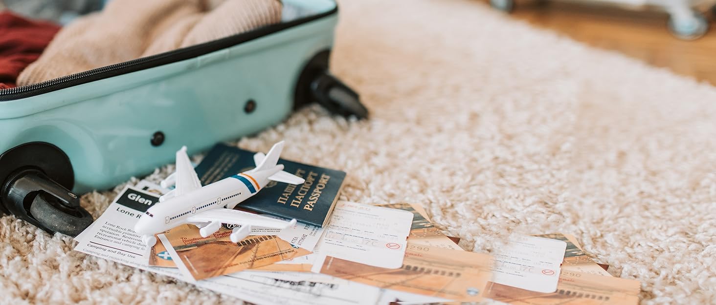 Набір валіз Joyway 5шт з ABS пластику, розширюваний, з TSA-замком, 4 колеса, 1 сумка, 1 органайзер, темно-синій