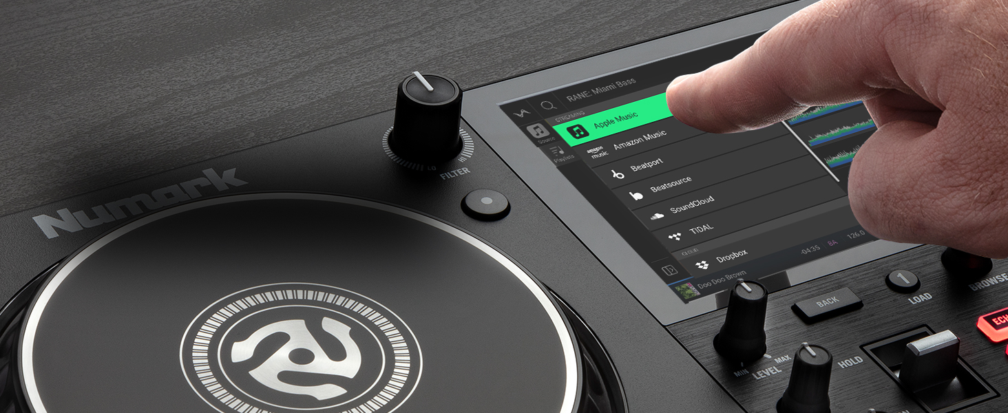 DJ-контролер Numark Mixstream Pro+ з розділенням STEM, 2 деки, Wi-Fi, 7