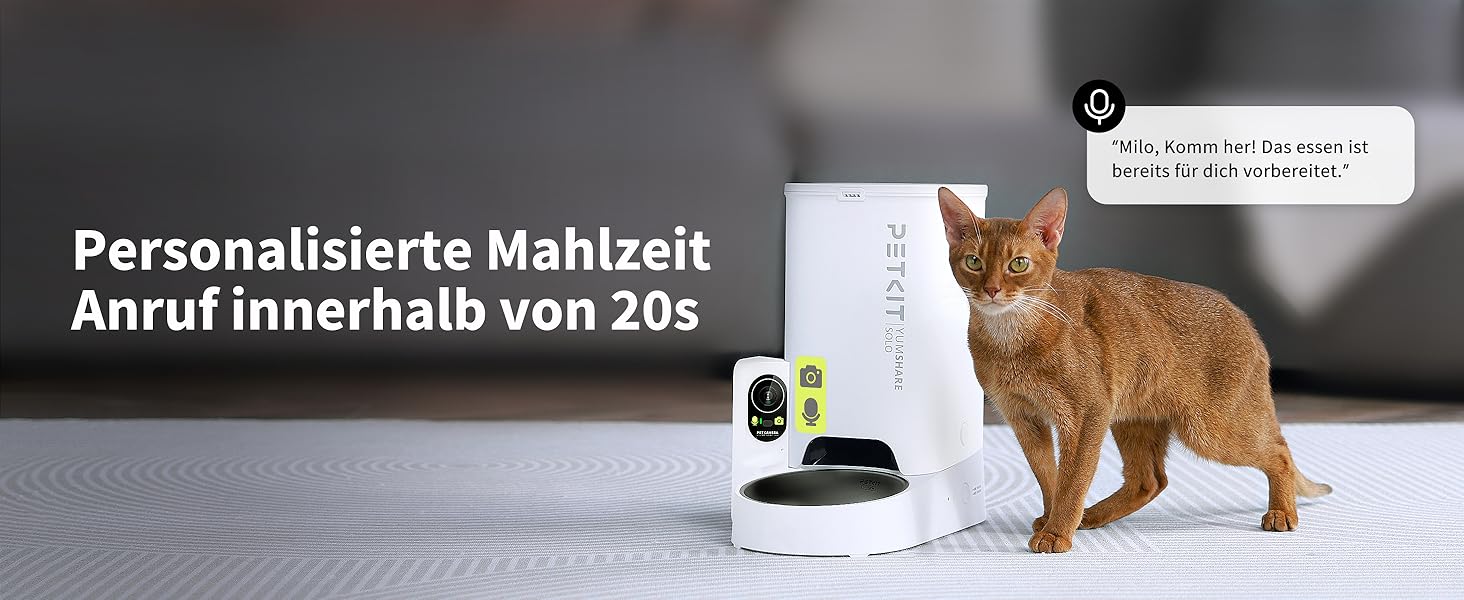 Автоматичний годівниця для котів та собак PETKIT з камерою та WiFi, 3L, програмування, 1-5 прийомів їжі