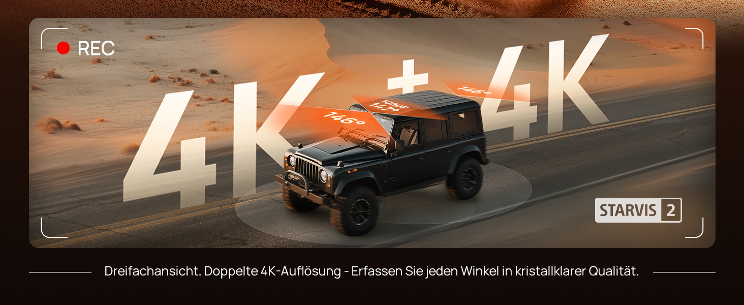 3-канальний автомобільний відеореєстратор 70mai T800E 4K (Передня, Задня, Салонна камери), HDR, ІЧ нічний режим, 24ГД нагляд, GPS, WiFi 6, Суперконденсатор, 64GB SD карта