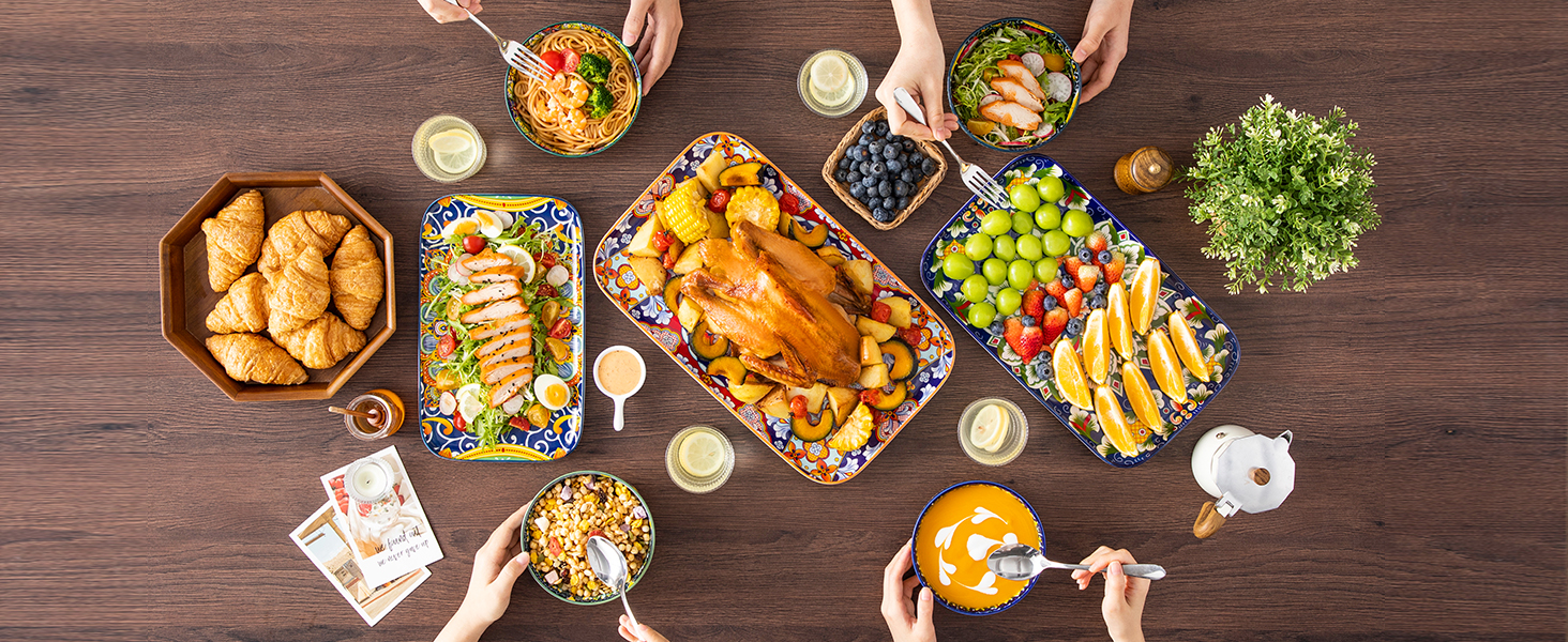 Набір сервірувальних тарілок Vancasso з порцеляни (3 шт.) - сервірувальні, десертні, сніданочні тарілки