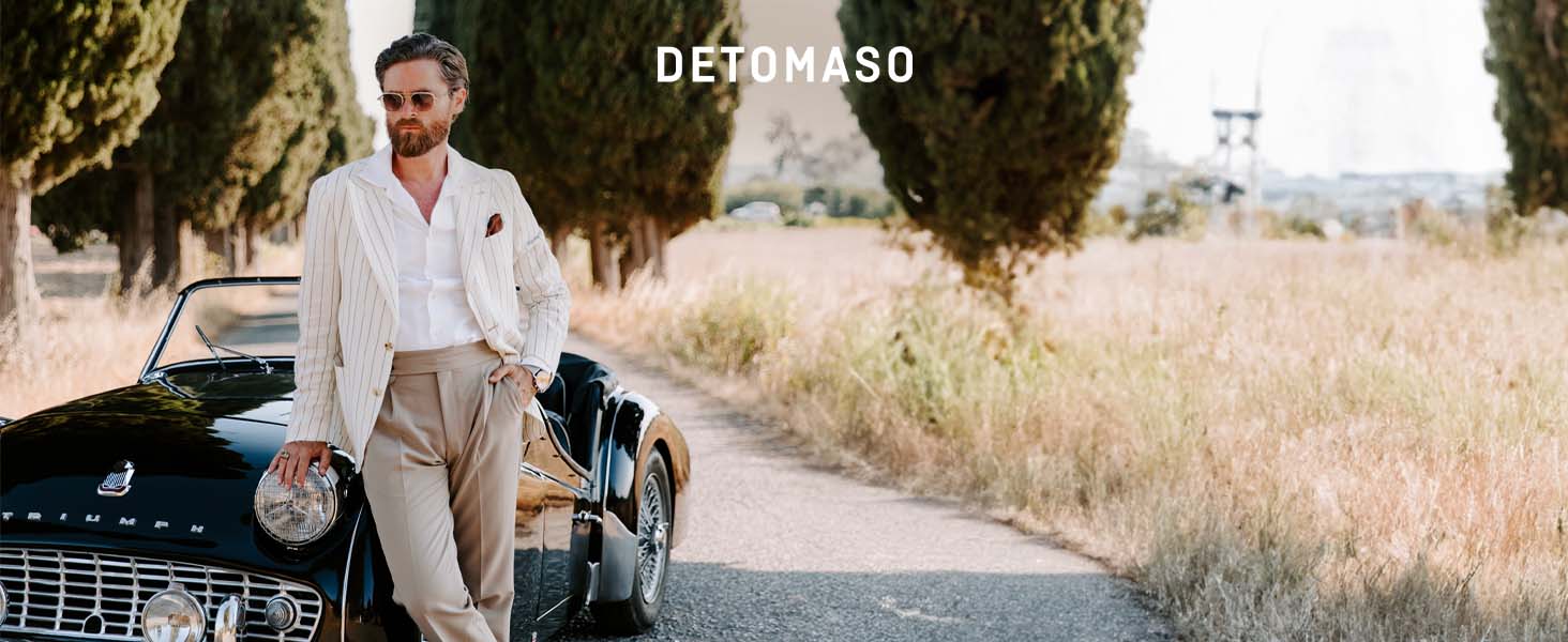 Годинник чоловічий DeTomaso SORPASSO Velocita Blau Orange з нейлоновим ремінцем