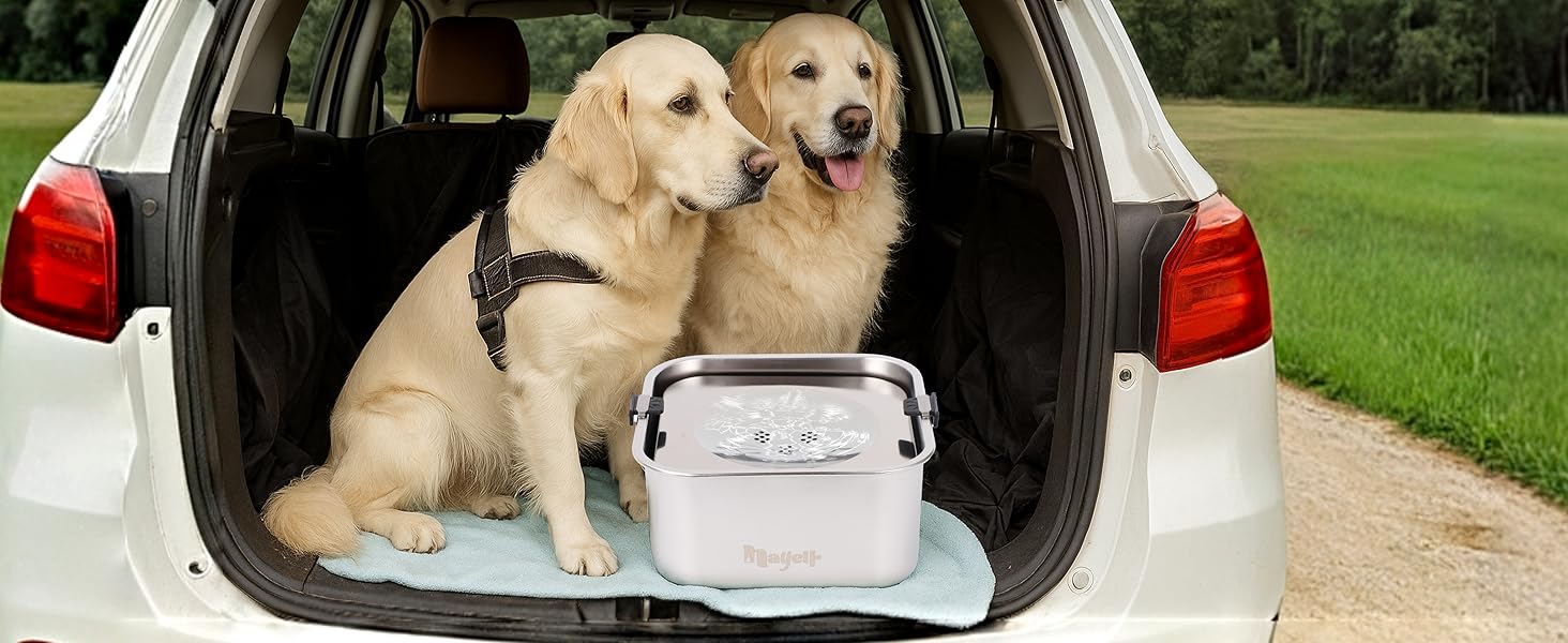 Миска для собак 3L без облизування, миска для пиття з нержавіючої сталі 304, миска для собак з неслизьким дном, для середніх та маленьких собак, придатна для миття в посудомийній машині