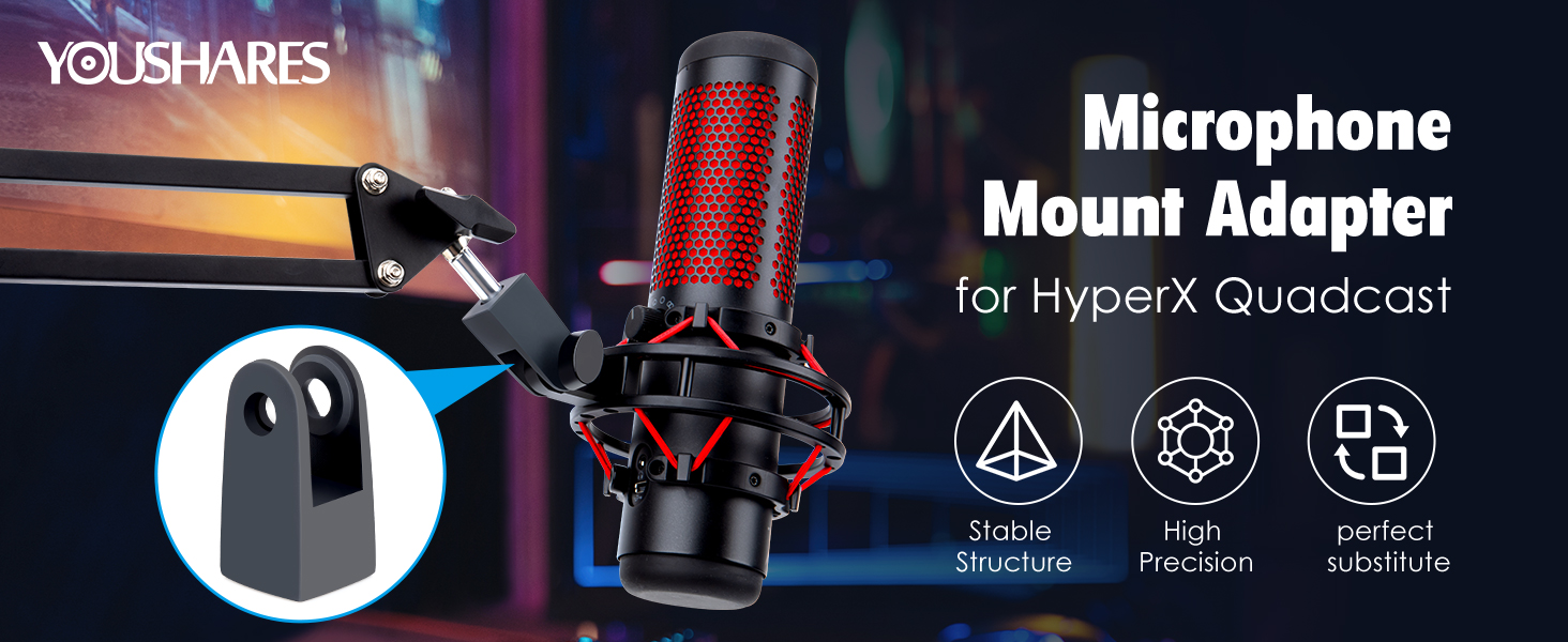 Кріплення для мікрофона HyperX QuadCast та сумісні моделі (YOUSHARES)