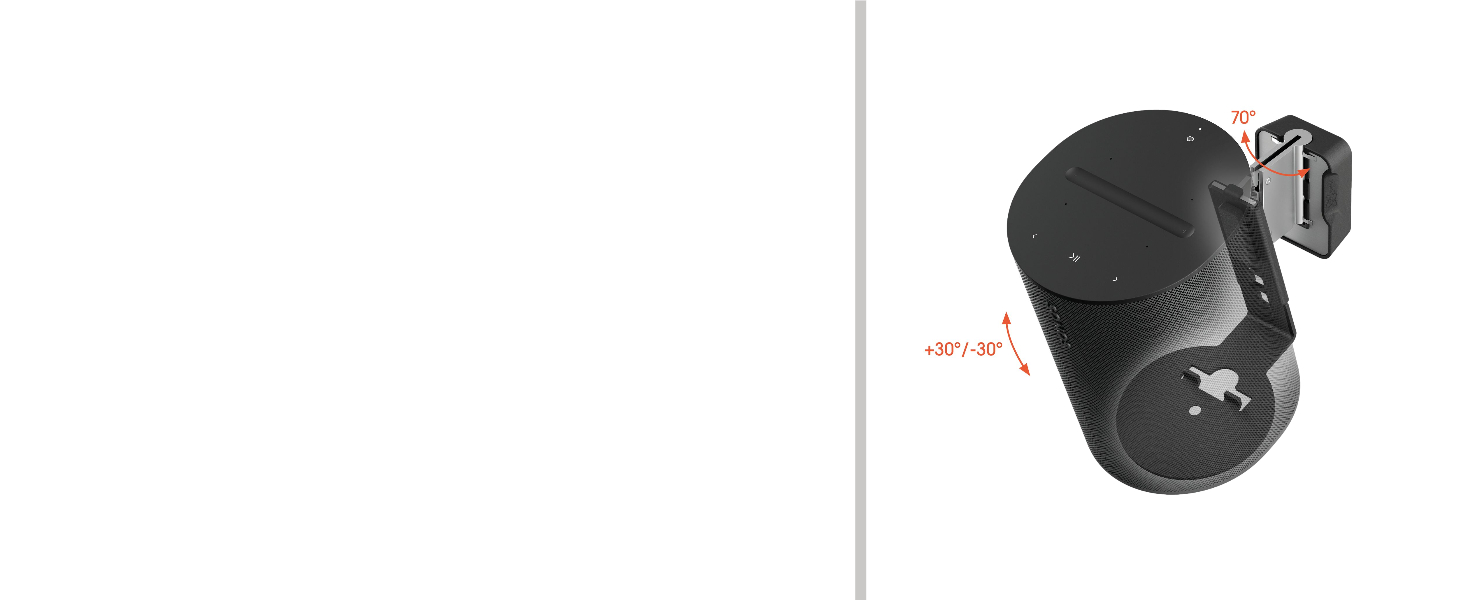 Підставка Vogel's SFS 4113 для Sonos ERA 100: стильна та надійна | Білий колір | З кабелепроводом, сертифікована TÜV | 82 см | 1 шт.