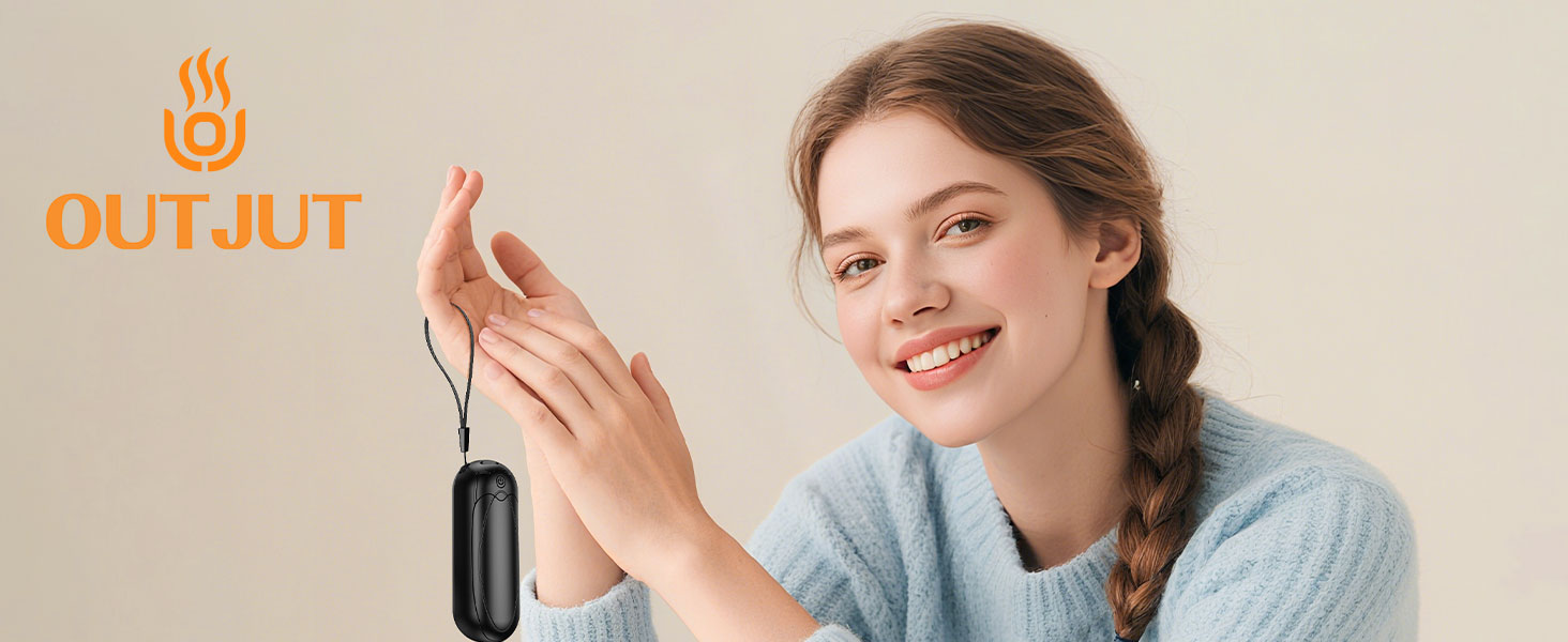 Електричні грілки для рук 2 шт. 7000mAh з 3 рівнями нагріву, портативні, магнітні, чорні - ідеальний зимовий подарунок для жінок та чоловіків