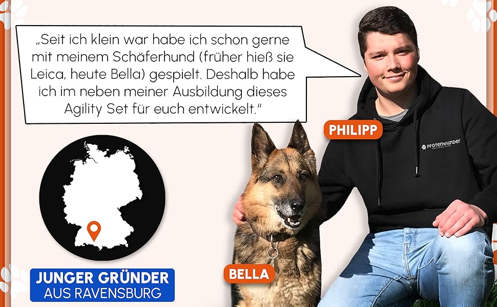 Набір для аджиліті для собак XXL-Profi: 6 стабілометрів, тунель 3 м, аксесуари для тренувань, для великих та малих собак