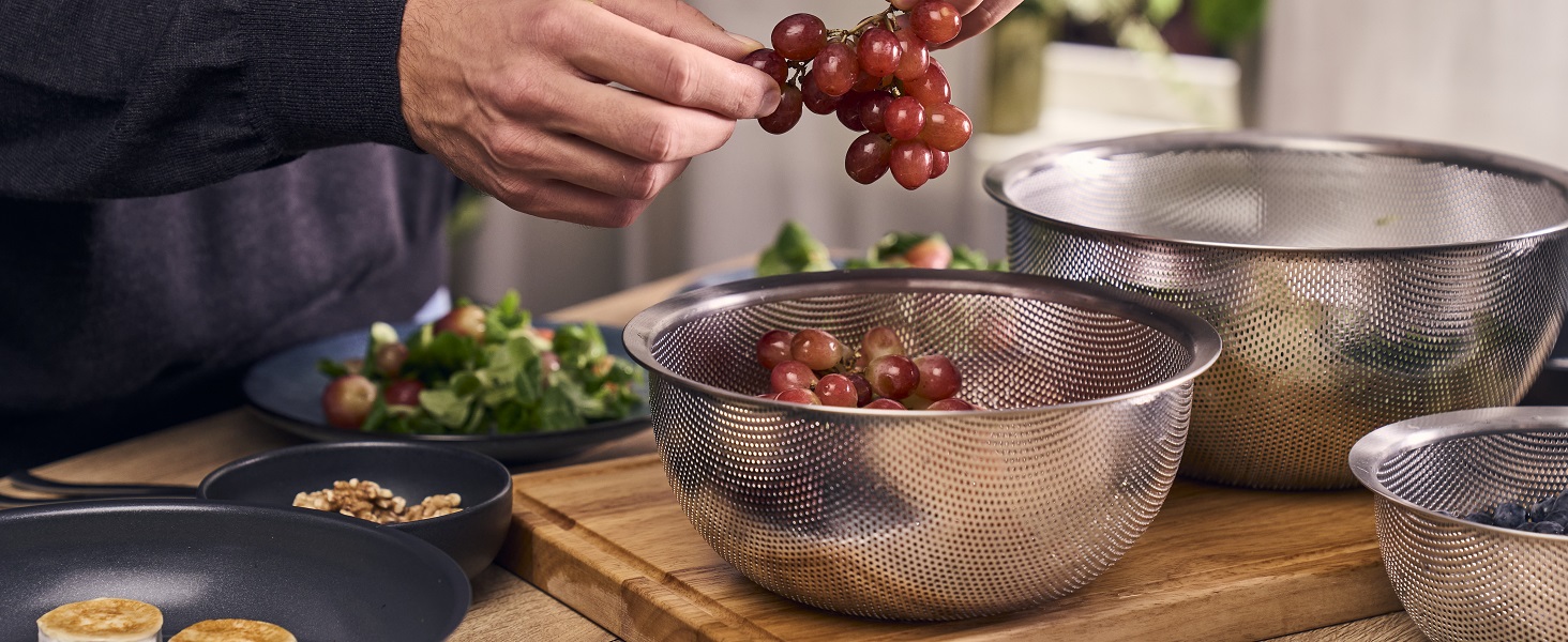 Кухонне сито HENCKELS by ZWILLING TRIO, 16 см, нержавіюча сталь, срібне