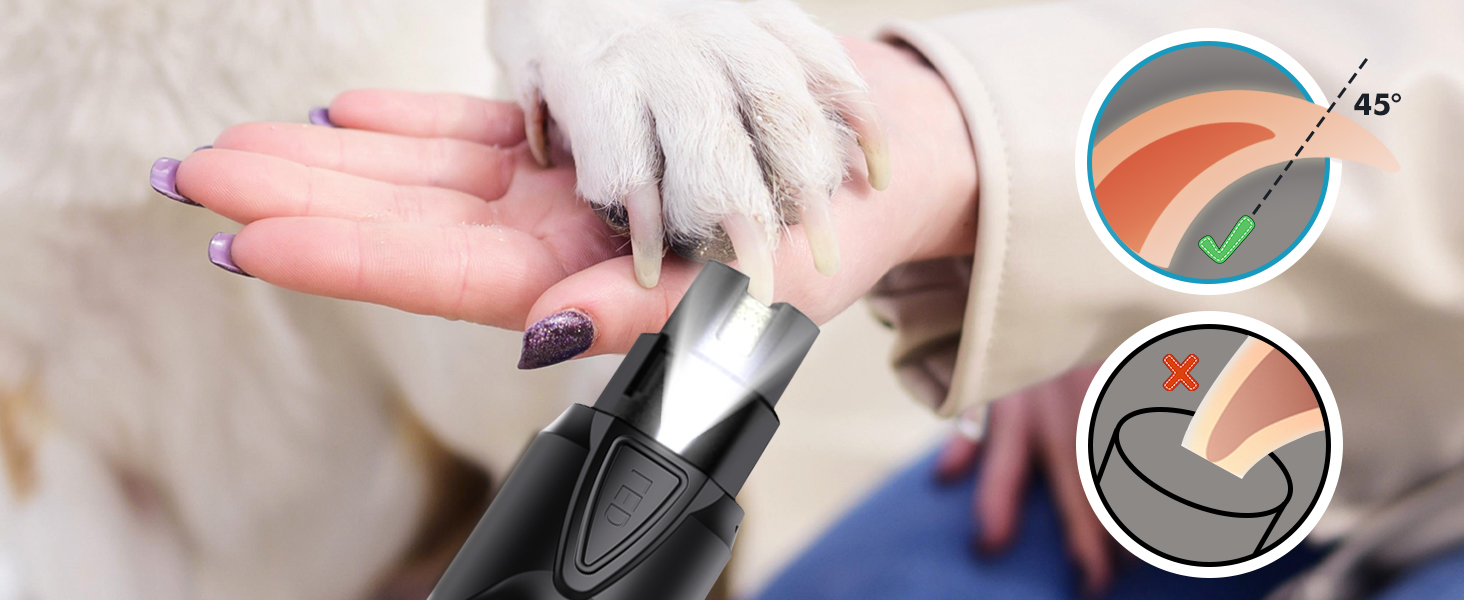 Шліфувальник для собак Krallenschleifer: професійний, тихий, для великих, середніх та маленьких порід, з ножицями для обрізки