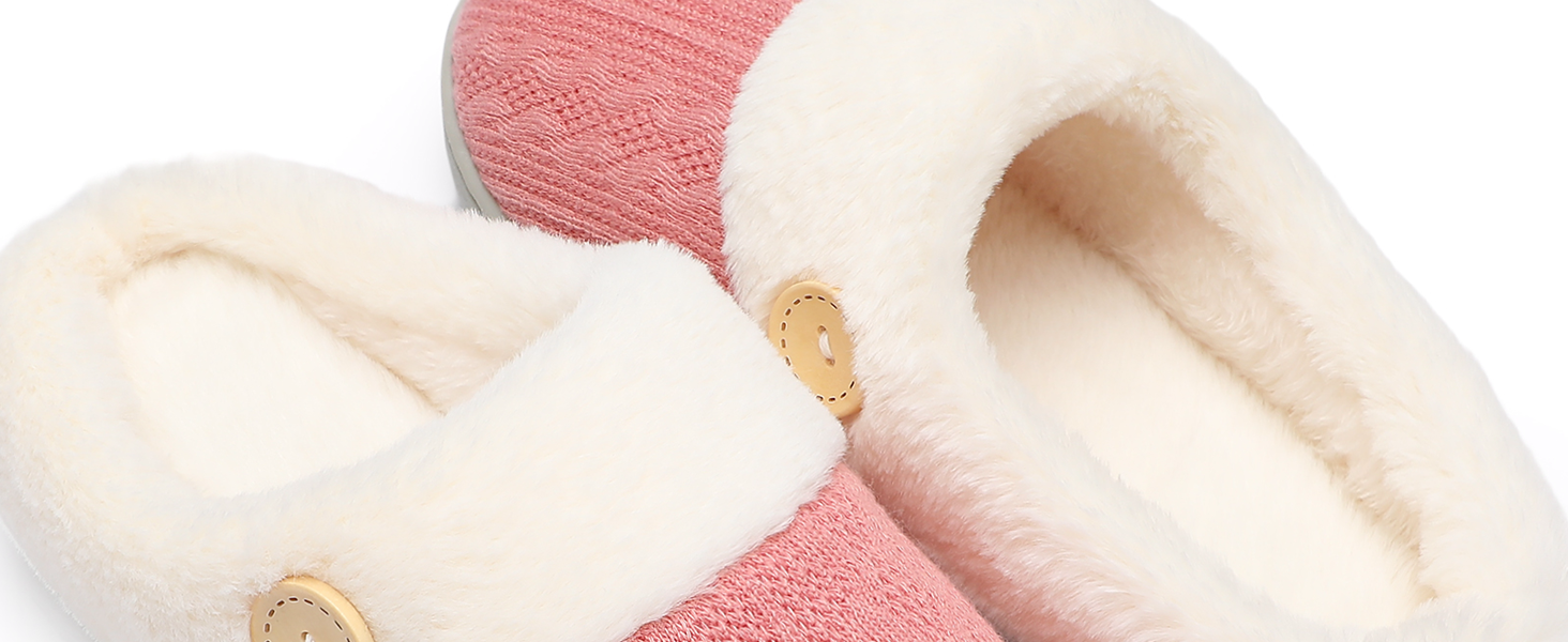 Чантом'ю жіночі домашні тапочки з меморі-піною, теплі, з штучним хутром, для дому, антиковзаюча підошва, 40/41 EU, зелені