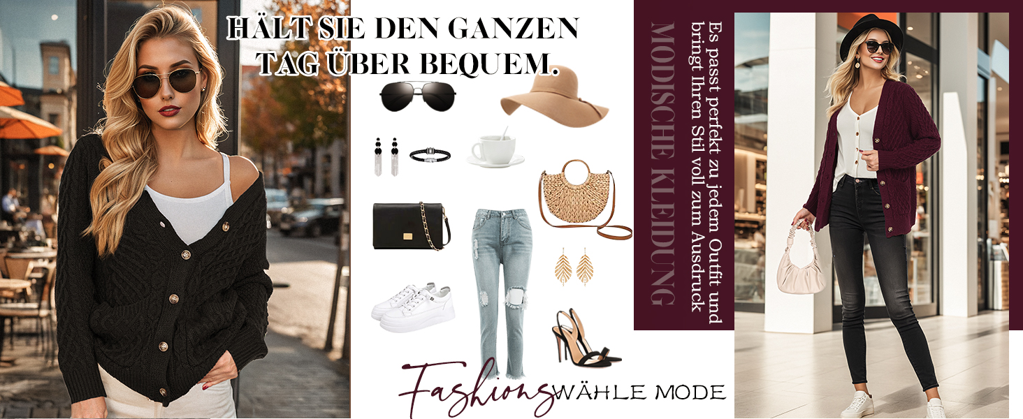 Жіночий в'язаний кардиган GRECERELLE з V-подібним вирізом та ґудзиками, класичний стиль, осінь-зима, бежевий колір