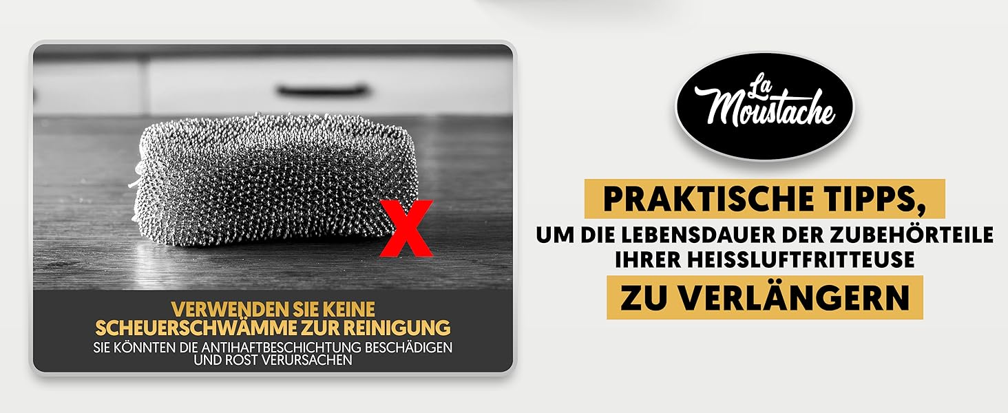 Фритюрниця повітряна La Moustache DuoFry XXL, 8л, 2 відсіки, 1700W, 6 функцій, з E-book рецептів