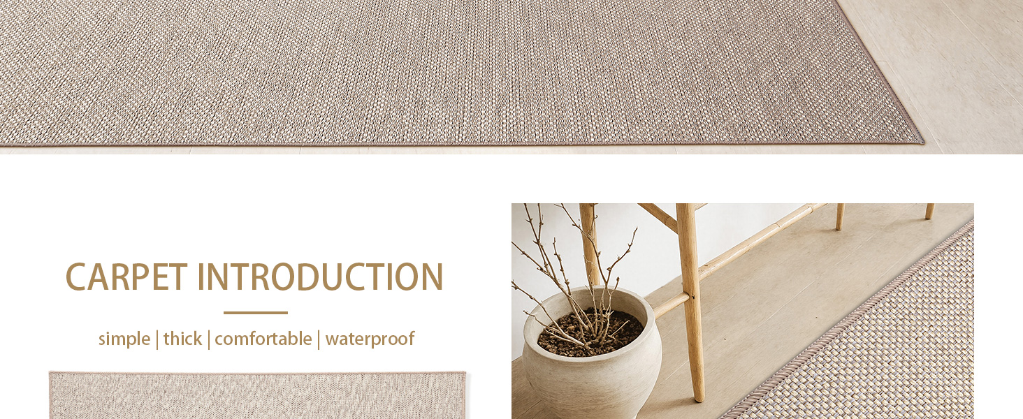 Килимок кухонний неслизький, 61x183 см, тканинний з гумовою основою, бежевий | COLOR&GEOMETRY