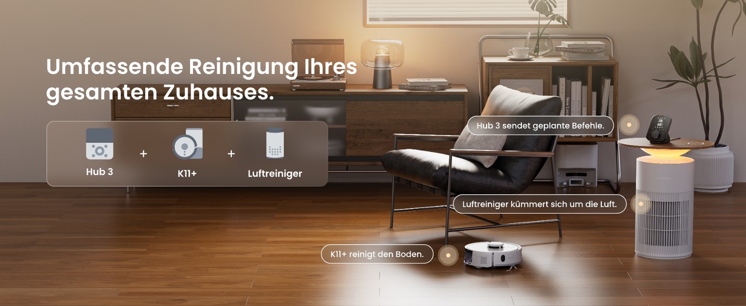 Робот-пилосос SwitchBot K11+ з мокрою прибиранням, 6000Pa, самостійна очистка контейнера, LDS-картування, 3.6 дюйми, сумісний з Apple Home, Alexa, Google Home та Matter, бежевий