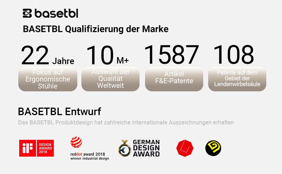 Офісне крісло BASETBL для роботи та ігор, 150 кг, ергономічне, з PU шкіри, регульоване, з м'якими підлокітниками, функція гойдання (Червоний)