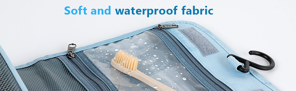 Kulturbeutel AiQInu: Розкладна косметичка-органайзер для подорожей з гачком, унісекс, блакитна