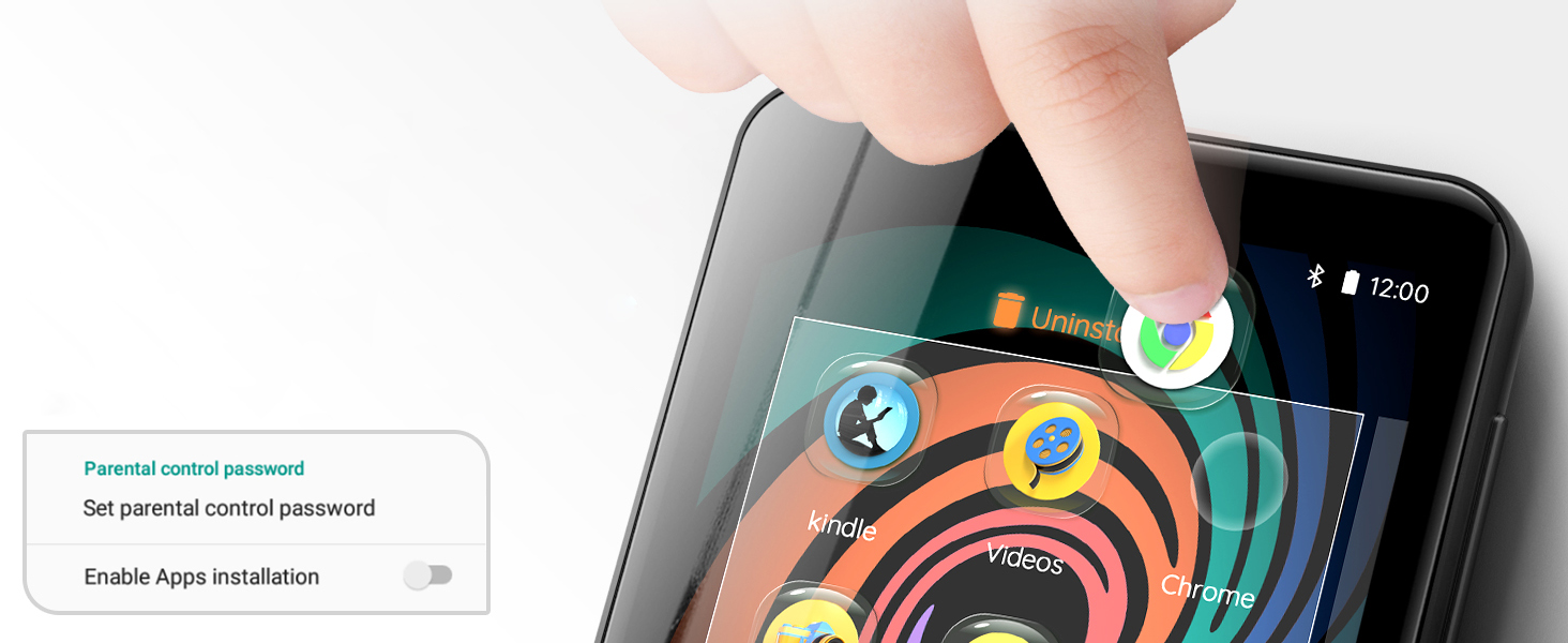 MP3 плеєр Innoasis з Bluetooth та WiFi, 4