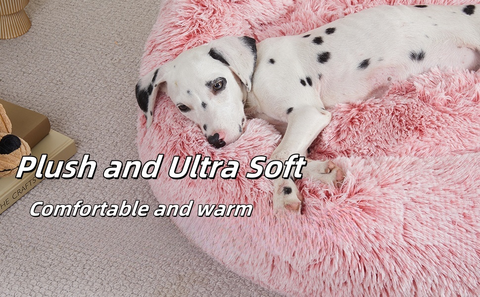 М'яке ліжко для собак та котів у вигляді ведмежих лапок, діаметр 50 см, теплий затишний сон для маленьких та середніх собак/котів/кроликів, легко миється